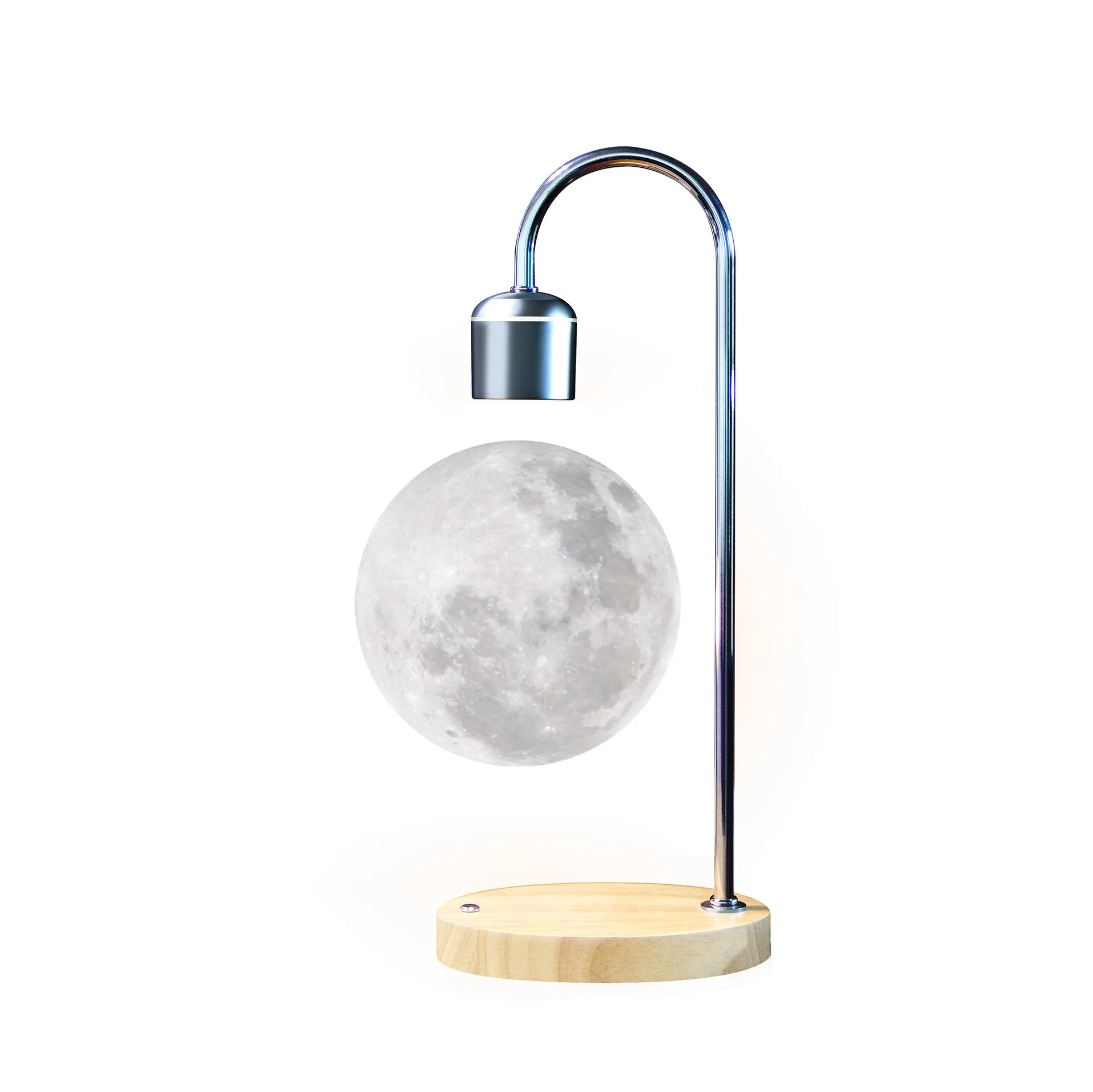 Floating 3D printing integrated creative magnetic levitation moon table lamp ornament - Image 5